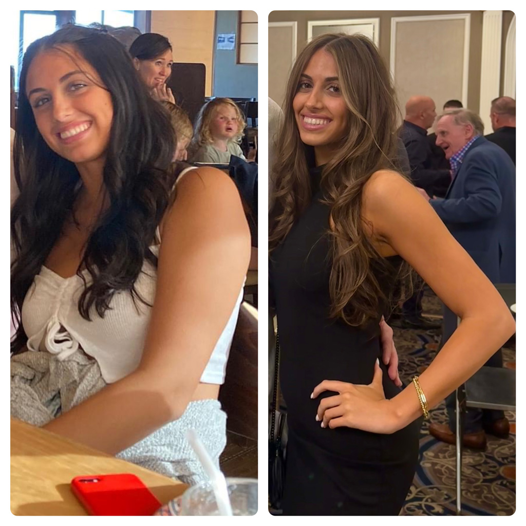 Coach's own transformation image before and after.