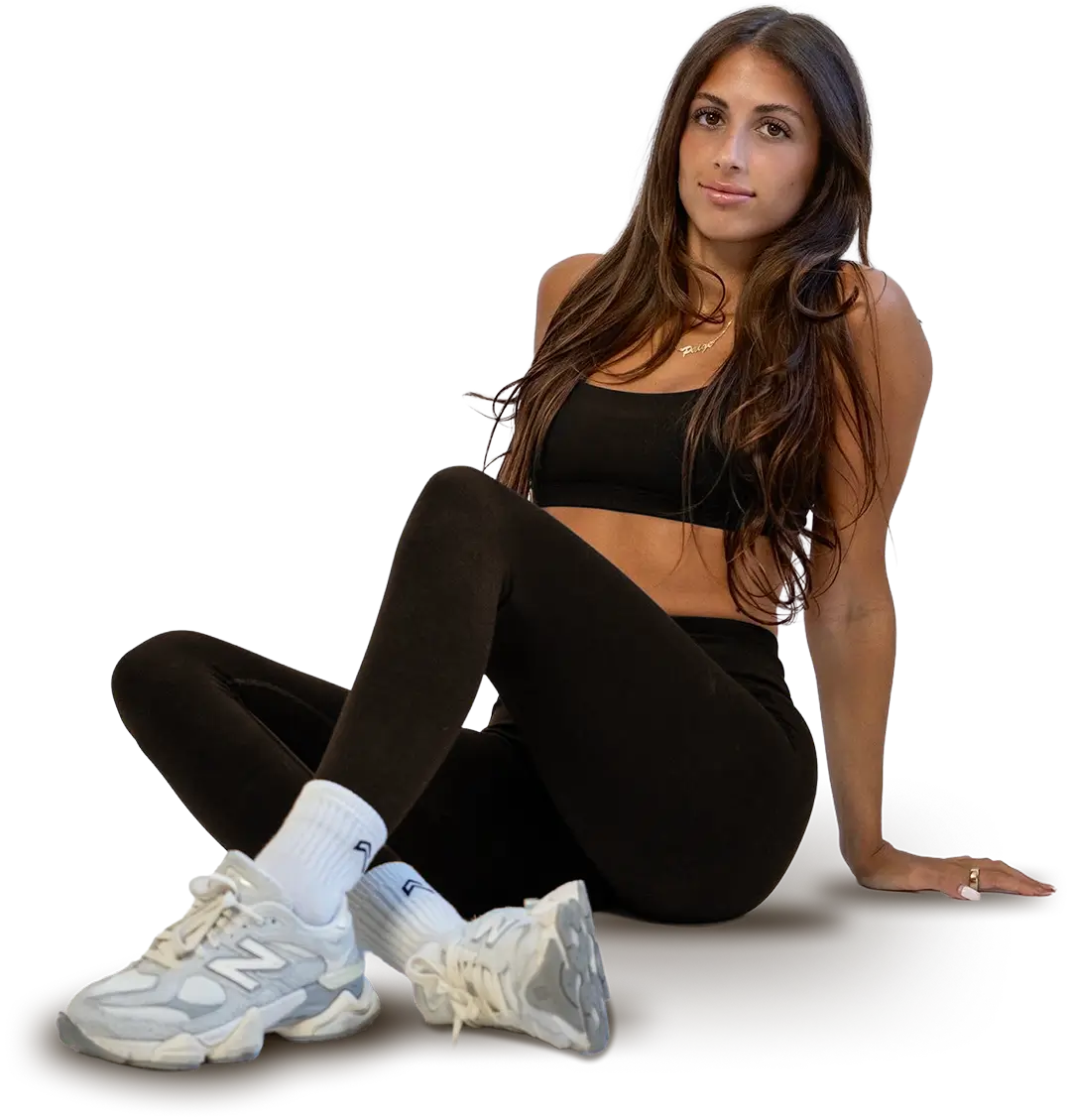 Paige Spez sitting down